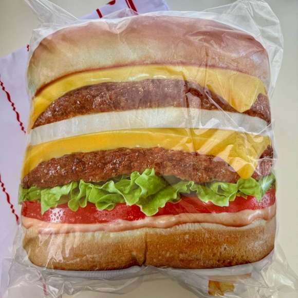 RARE In-N-Out Double Double Combo Print Pillow Set - Picture 1 of 3